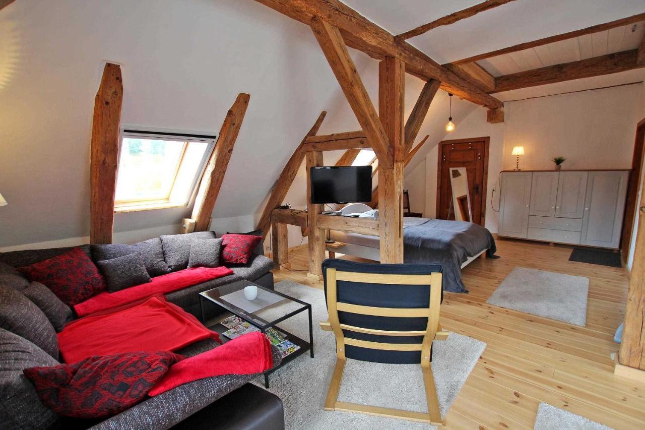 Ferienwohnung Im Forsthaus Am See Schwarz Eksteriør billede